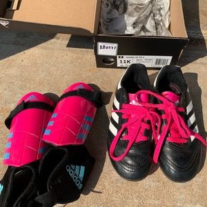 Little Girls Adidas soccer cleats size 11
